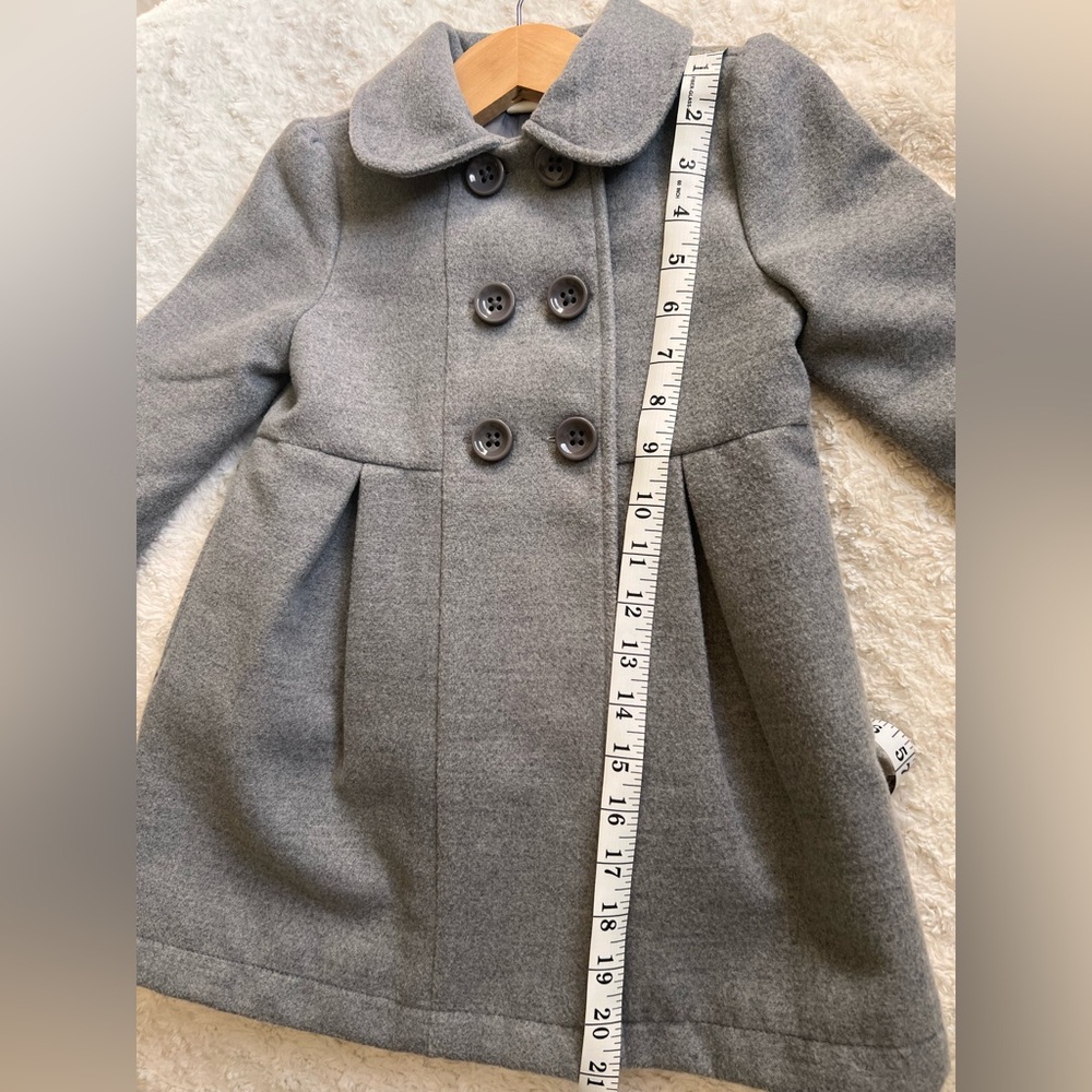 Crazy 8 Charcoal Coat For Girls size 3 - Picture 6 of 7